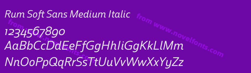 Rum Soft Sans Medium ItalicPreview Rum Soft Sans Medium ItalicPreview