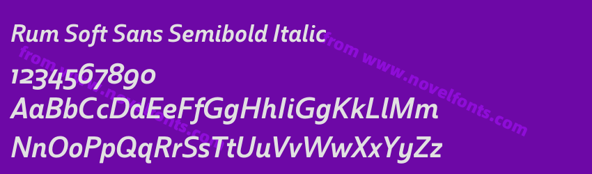 Rum Soft Sans Semibold ItalicPreview Rum Soft Sans Semibold ItalicPreview