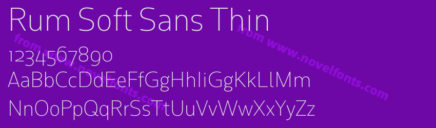 Rum Soft Sans ThinPreview Rum Soft Sans ThinPreview