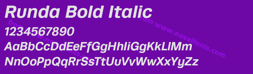 Runda Bold ItalicPreview Runda Bold ItalicPreview