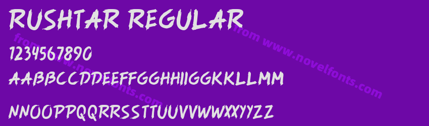 Rushtar RegularPreview Rushtar RegularPreview