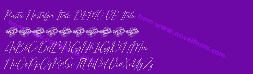 Rustic Nostalgia Italic DEMO VE ItalicPreview Rustic Nostalgia Italic DEMO VE ItalicPreview