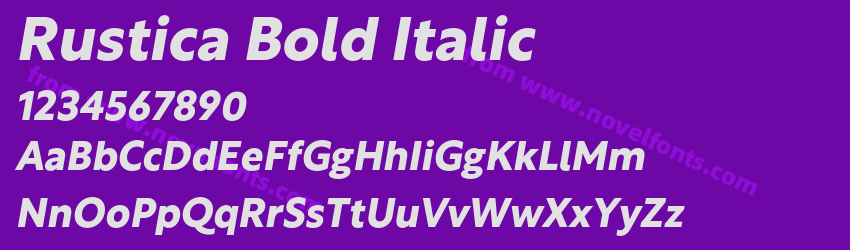 Rustica Bold ItalicPreview Rustica Bold ItalicPreview