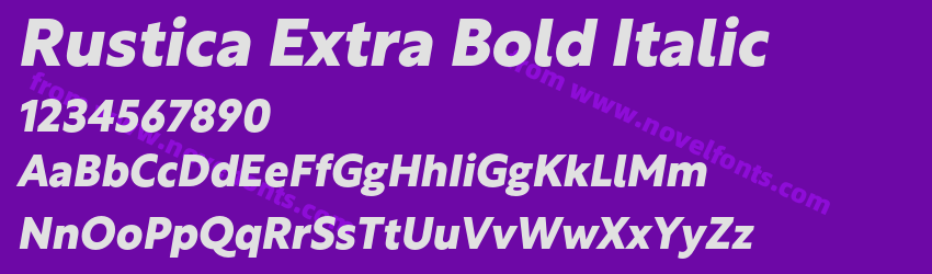 Rustica Extra Bold ItalicPreview Rustica Extra Bold ItalicPreview
