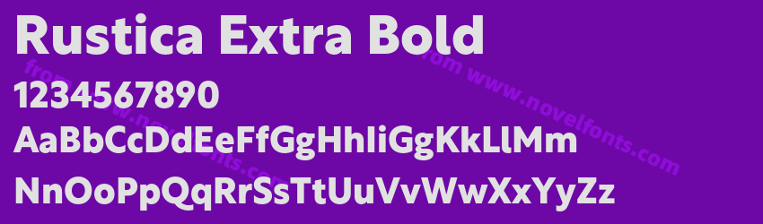 Rustica Extra BoldPreview Rustica Extra BoldPreview