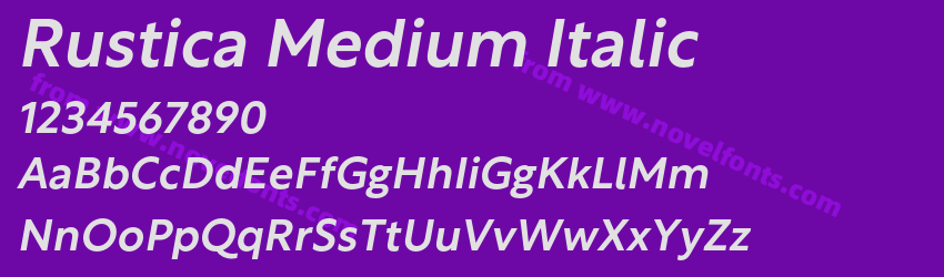 Rustica Medium ItalicPreview Rustica Medium ItalicPreview