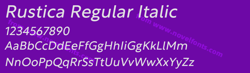 Rustica Regular ItalicPreview Rustica Regular ItalicPreview