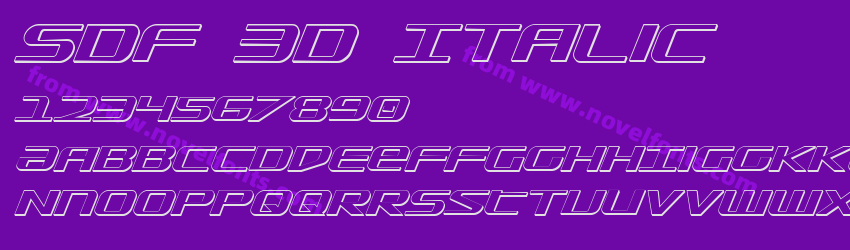 SDF 3D ItalicPreview SDF 3D ItalicPreview