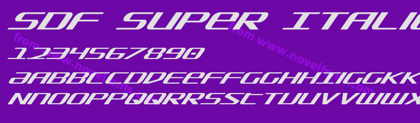 SDF Super ItalicPreview SDF Super ItalicPreview
