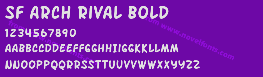 SF Arch Rival BoldPreview SF Arch Rival BoldPreview