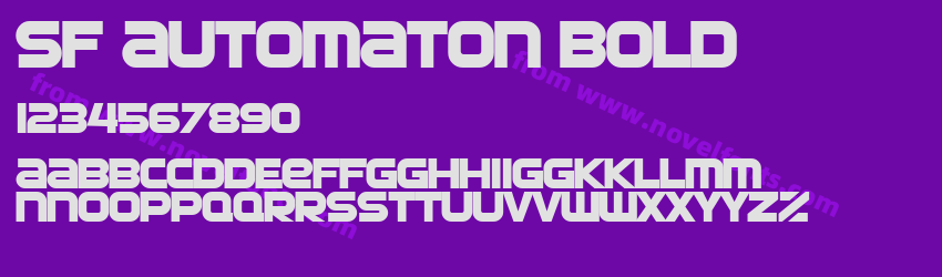 SF Automaton BoldPreview SF Automaton BoldPreview