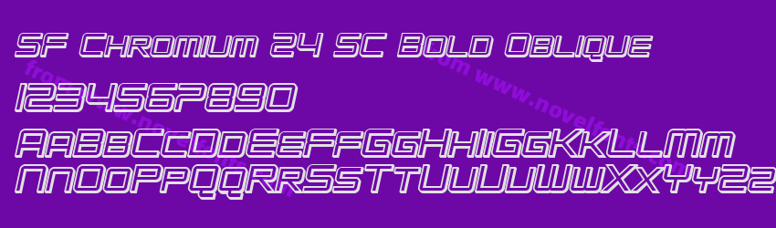 SF Chromium 24 SC Bold ObliquePreview SF Chromium 24 SC Bold ObliquePreview