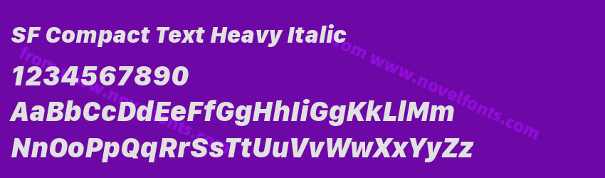 SF Compact Text Heavy ItalicPreview SF Compact Text Heavy ItalicPreview
