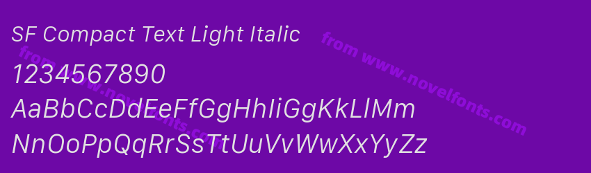 SF Compact Text Light ItalicPreview SF Compact Text Light ItalicPreview