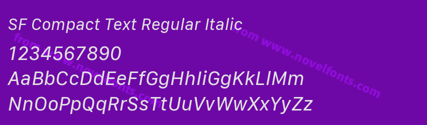 SF Compact Text Regular ItalicPreview SF Compact Text Regular ItalicPreview