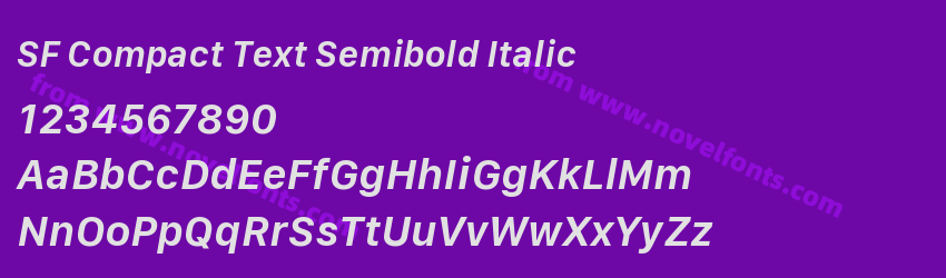 SF Compact Text Semibold ItalicPreview SF Compact Text Semibold ItalicPreview