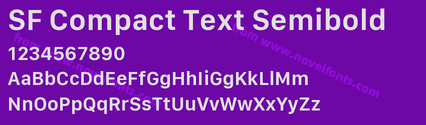 SF Compact Text SemiboldPreview SF Compact Text SemiboldPreview