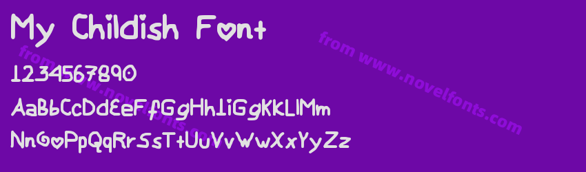 My Childish FontPreview