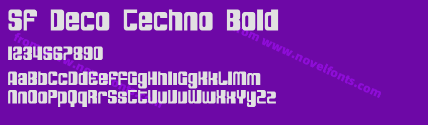 SF Deco Techno BoldPreview SF Deco Techno BoldPreview