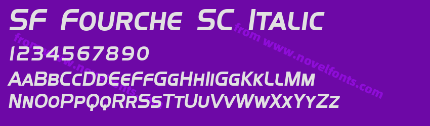 SF Fourche SC ItalicPreview SF Fourche SC ItalicPreview