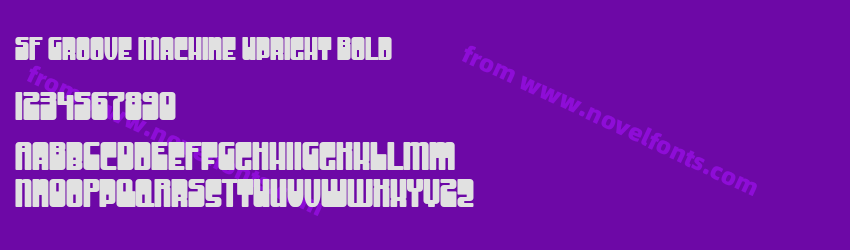 SF Groove Machine Upright BoldPreview SF Groove Machine Upright BoldPreview