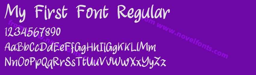 My First Font RegularPreview