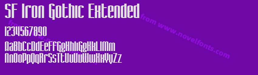 SF Iron Gothic ExtendedPreview SF Iron Gothic ExtendedPreview