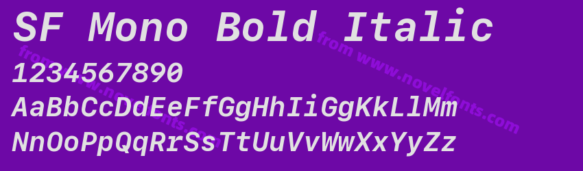SF Mono Bold ItalicPreview SF Mono Bold ItalicPreview