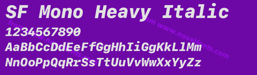 SF Mono Heavy ItalicPreview SF Mono Heavy ItalicPreview