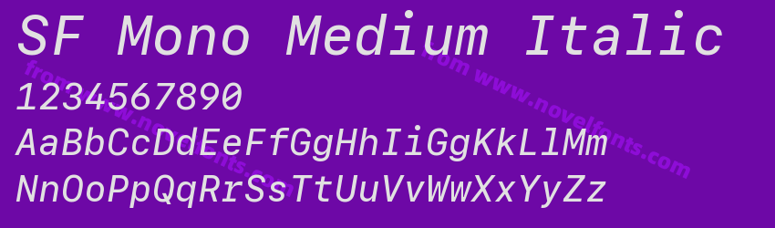 SF Mono Medium ItalicPreview SF Mono Medium ItalicPreview