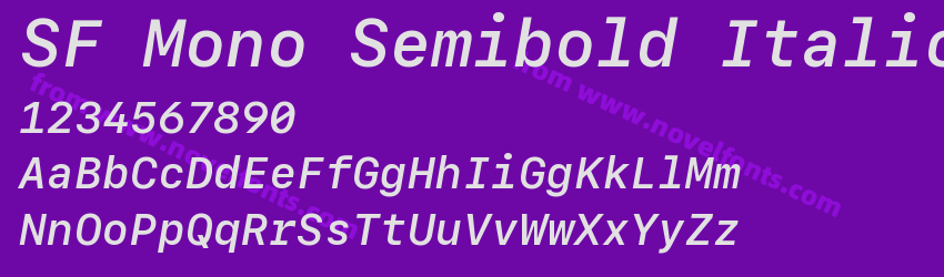 SF Mono Semibold ItalicPreview SF Mono Semibold ItalicPreview