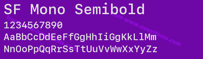SF Mono SemiboldPreview SF Mono SemiboldPreview