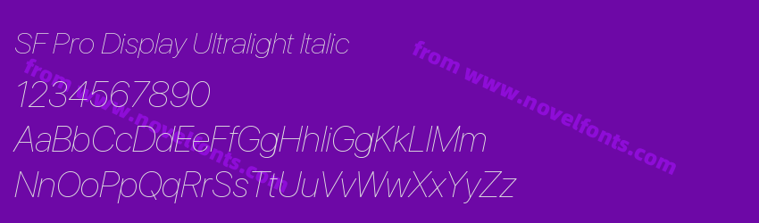 SF Pro Display Ultralight ItalicPreview SF Pro Display Ultralight ItalicPreview