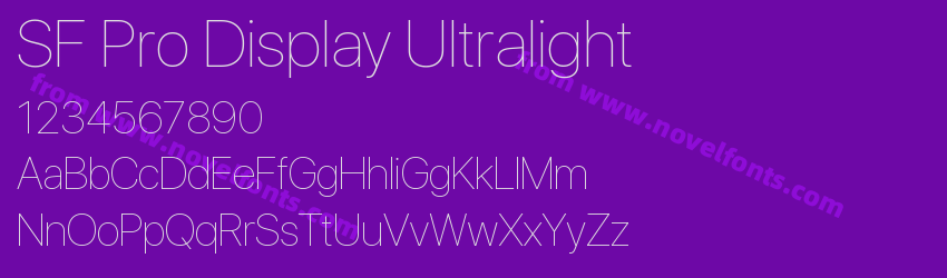 SF Pro Display UltralightPreview SF Pro Display UltralightPreview