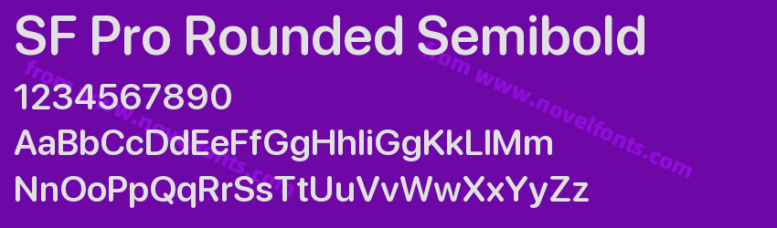 SF Pro Rounded SemiboldPreview SF Pro Rounded SemiboldPreview