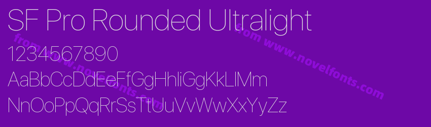 SF Pro Rounded UltralightPreview SF Pro Rounded UltralightPreview