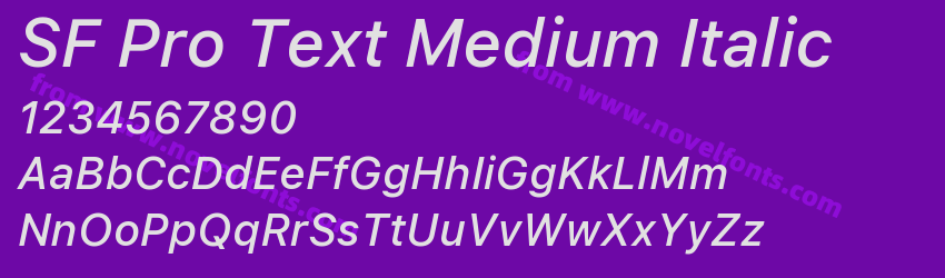 SF Pro Text Medium ItalicPreview SF Pro Text Medium ItalicPreview