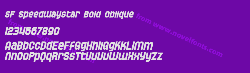 SF Speedwaystar Bold ObliquePreview SF Speedwaystar Bold ObliquePreview