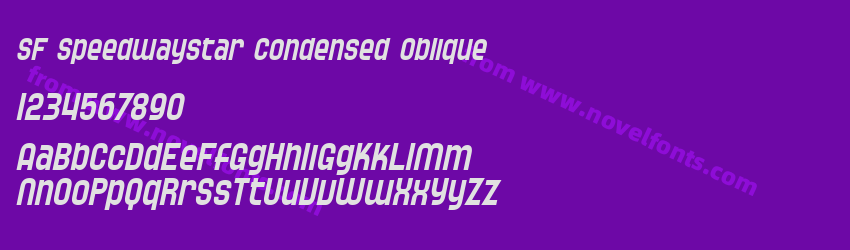 SF Speedwaystar Condensed ObliquePreview SF Speedwaystar Condensed ObliquePreview