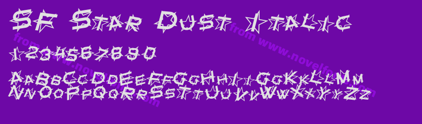 SF Star Dust ItalicPreview SF Star Dust ItalicPreview