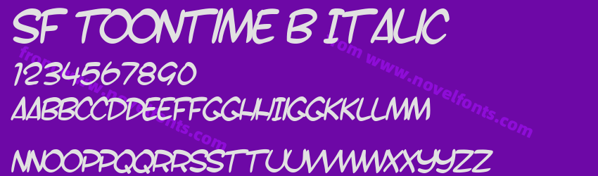 SF Toontime B ItalicPreview SF Toontime B ItalicPreview
