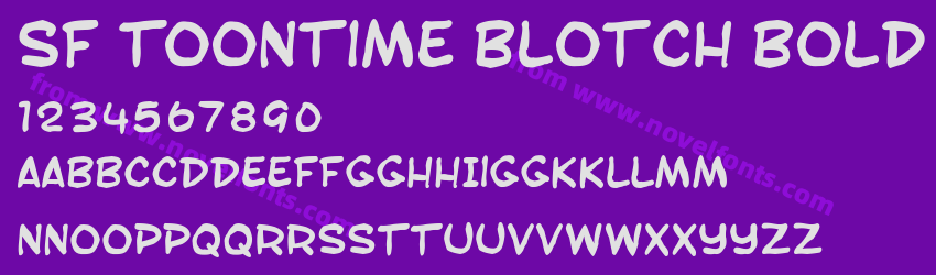SF Toontime Blotch BoldPreview SF Toontime Blotch BoldPreview