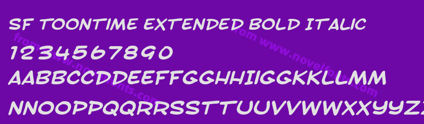 SF Toontime Extended Bold ItalicPreview SF Toontime Extended Bold ItalicPreview
