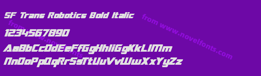 SF Trans Robotics Bold ItalicPreview SF Trans Robotics Bold ItalicPreview