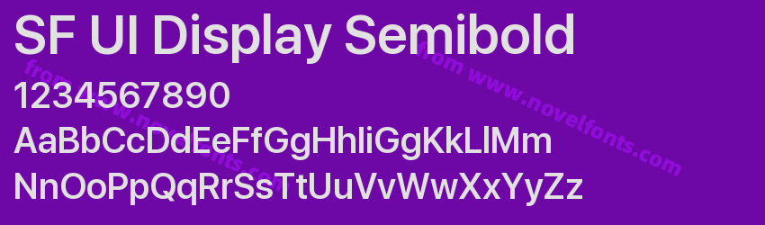 SF UI Display SemiboldPreview SF UI Display SemiboldPreview