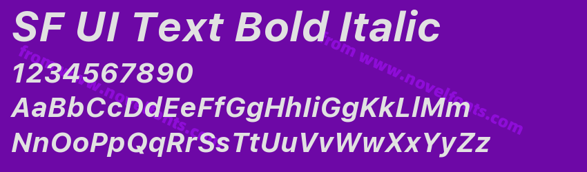 SF UI Text Bold ItalicPreview SF UI Text Bold ItalicPreview