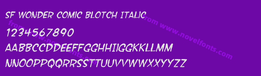 SF Wonder Comic Blotch ItalicPreview SF Wonder Comic Blotch ItalicPreview