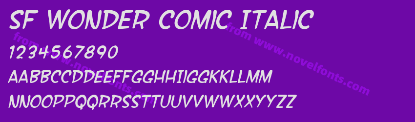SF Wonder Comic ItalicPreview SF Wonder Comic ItalicPreview
