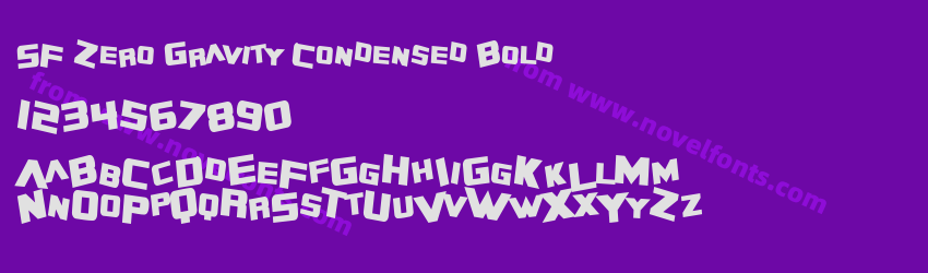 SF Zero Gravity Condensed BoldPreview SF Zero Gravity Condensed BoldPreview