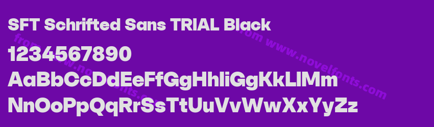 SFT Schrifted Sans TRIAL BlackPreview SFT Schrifted Sans TRIAL BlackPreview